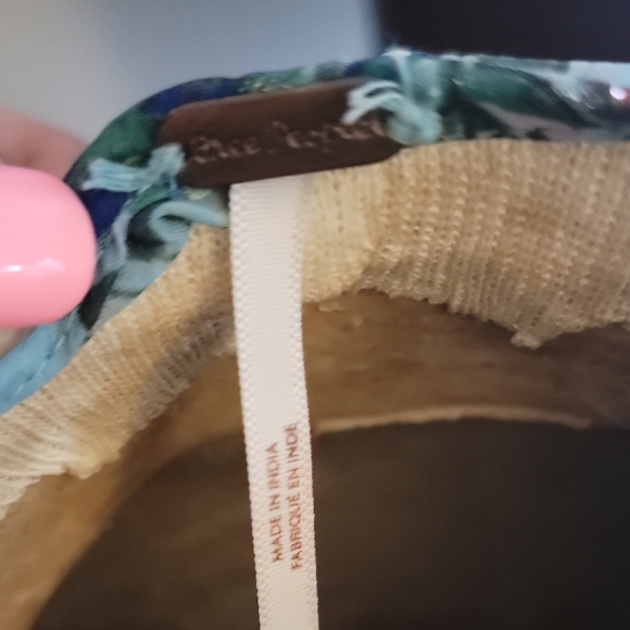 Free People Green Floral Long Sleeve Smocked Tunic Dress - Picture 2 of 5